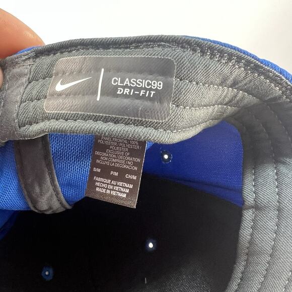 Nike Aerobill Classic99 Dri-Fit Flex Fitted S/M Hat Cap Polyester Men Blue, NWT - Picture 6 of 8